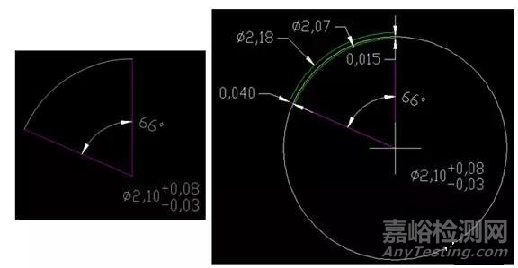 大半径小圆弧测量方法分析