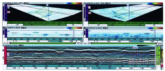 海底管线管中管对接环焊缝的相控阵超声检测
