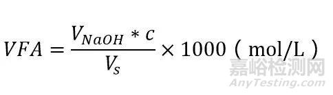 如何测定挥发性脂肪酸VFA