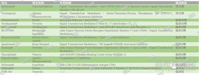 系统性红斑狼疮治疗药物介绍及在研药物的作用机制