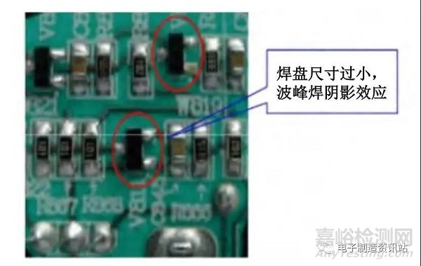 焊盘尺寸设计缺陷