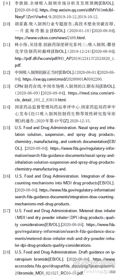 呼吸系统吸入制剂研发现状的系统评价